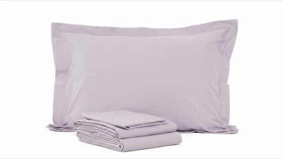 Lenjerie Bumbac Satinat Perlat Lavanda