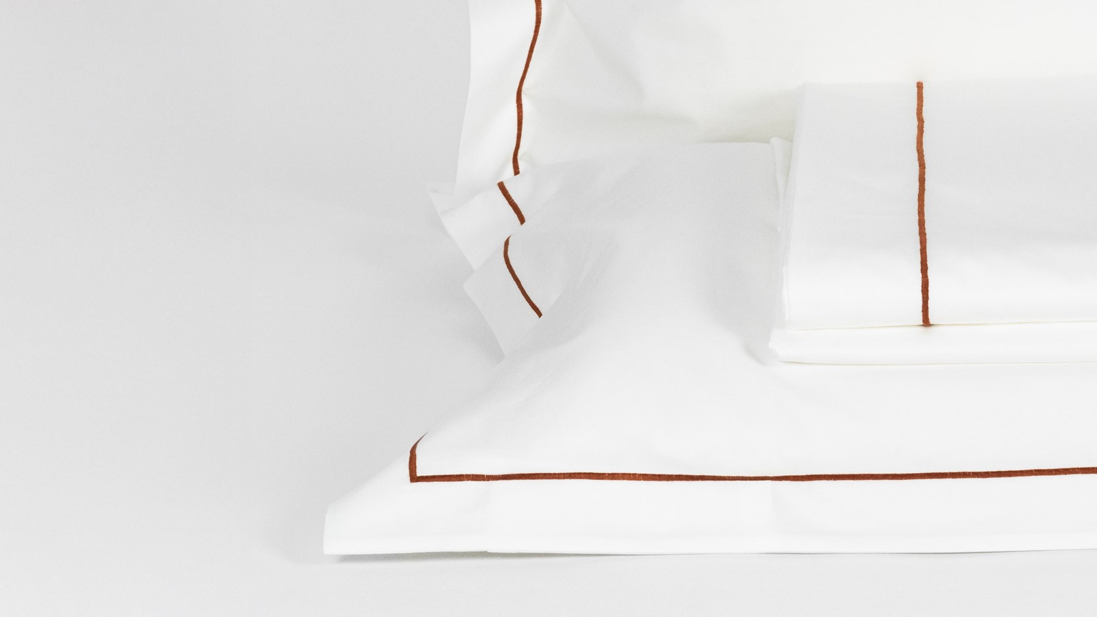 Lenjerie Bumbac Satinat Corola Teracota