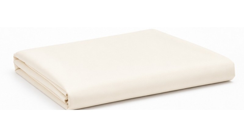Cearșaf Pat Bumbac Satinat Perlat Vanilla
