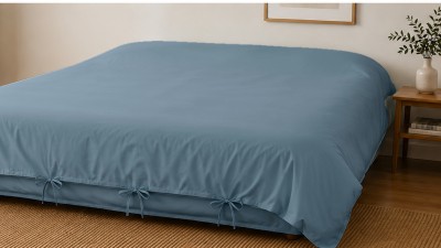Husă Pilotă Bumbac Satinat Perlat Blue Acvatic