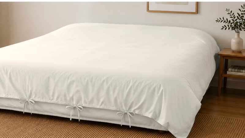 Husă Pilotă Bumbac Satinat Perlat Vanilla 2