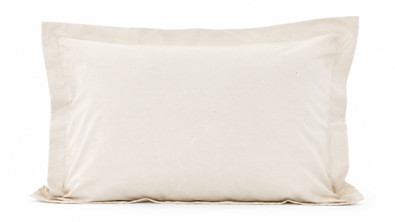 Față de Pernă Bumbac Organic Crem