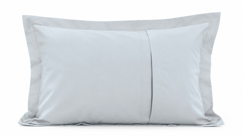 Față de Pernă Bumbac Satinat Perlat Blue Glacial 2