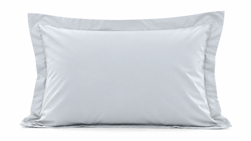 Față de Pernă Bumbac Satinat Perlat Blue Glacial