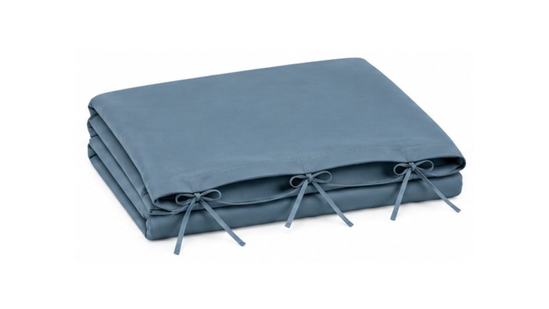 Husă Pilotă Bumbac Satinat Perlat Blue Acvatic