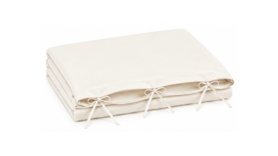 Husă Pilotă Bumbac Satinat Perlat Vanilla