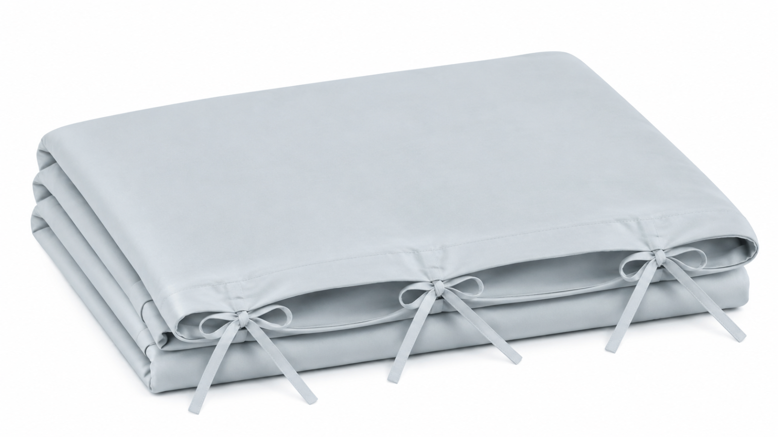 Husă Pilotă Bumbac Satinat Perlat Blue Glacial