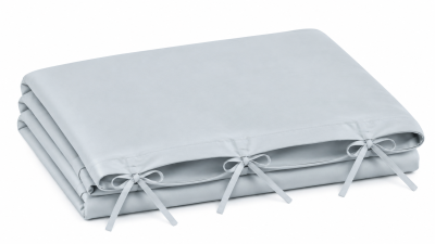Husă Pilotă Bumbac Satinat Perlat Blue Glacial