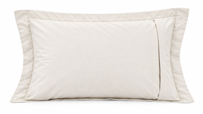 Față de Pernă Bumbac Organic Crem 2